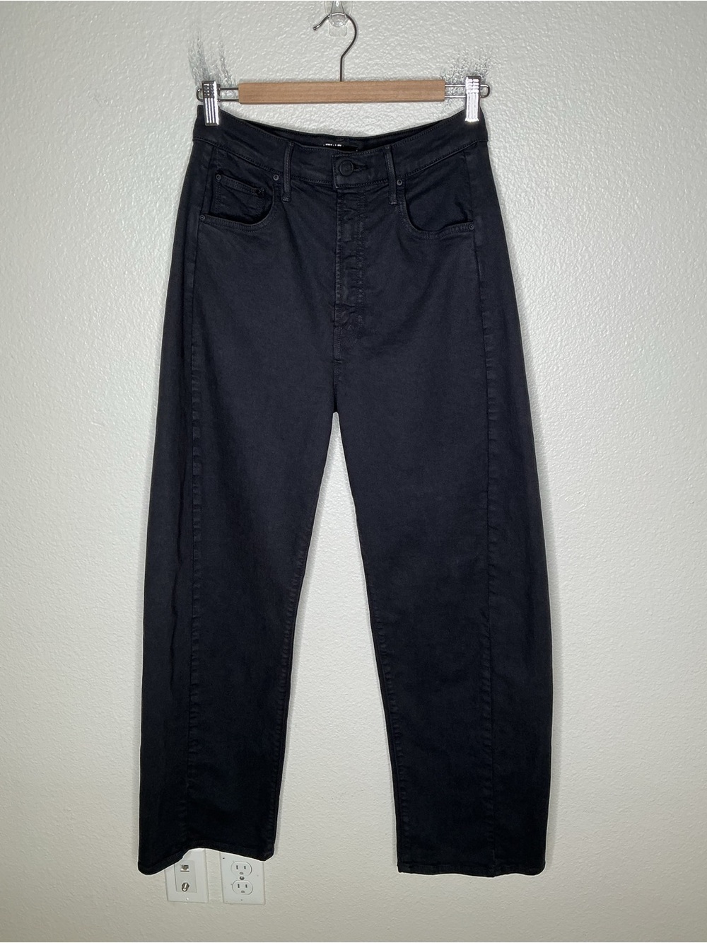 Mother The Half-Pipe Flood Jeans Cats And Dogs / Faded Black 27